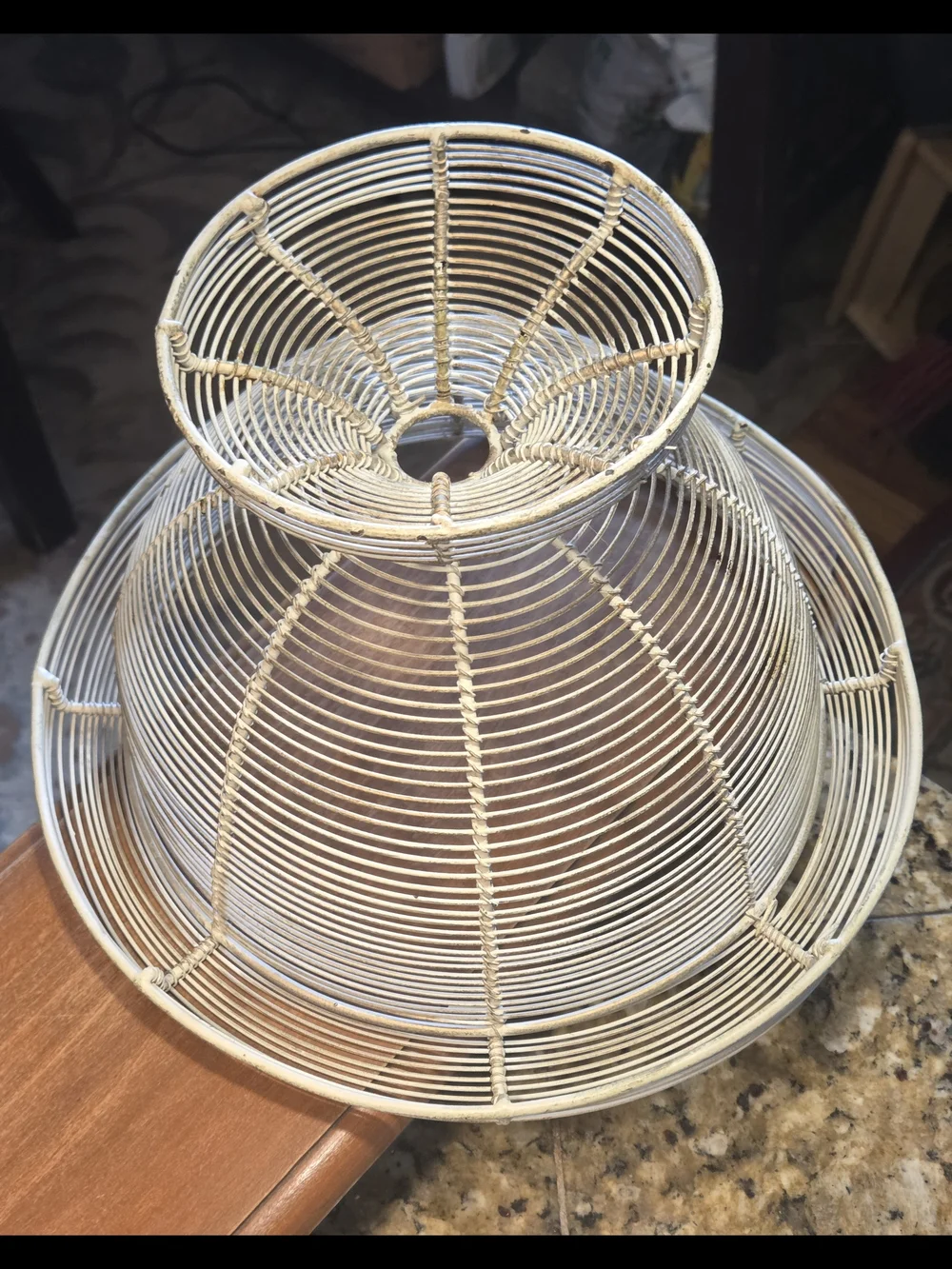 Vintage/Antique French Hand-made Wirework Pedestal 